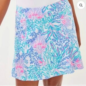 Lilly Pulitzer Blue and Pink Floral Skort